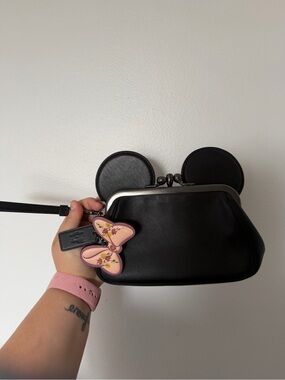 Coach x Disney Mickey Kisslock Wristlet